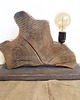 lampy - inne Lampa z plastra drewna loft japandi wabi-sabi /1/ 1