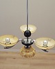lampy wiszące Żyrandol szklany, duński design, lata 70, produkcja: Dania 2