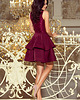 sukienki mini damskie 205-2 LAURA podwójnie rozkloszowana sukienka 2