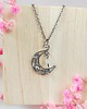 wisiory Naszyjnik Kamień Księżycowy Księżyc stal chirurgiczna wisiorek handmade 4