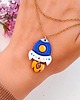 wisiory Naszyjnik z rakietą, unikatowa zawieszka w kształcie rakiety, amulet, boho 2