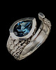 pierścionki srebrne Pierścionek london blue topaz 2