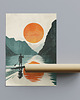 plakaty Plakat - Man on a paddle 1