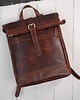 plecaki Plecak roll top skórzany vintage na laptopa miejski koniakowy unisex AY-32-CG 1