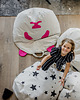 pufa dla dziecka Puf BINI WITH STARS  GREY 4