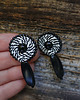 kolczyki soutache Czarno-białe kolczyki soutache 2
