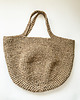 torby na ramię Torba kosz ze sznurka jutowego beżowa 1