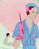 poduszki z grafiką Poduszka dekoracyjna - Kobieca elegancja 3