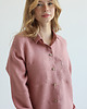 koszule damskie  Lniana koszula 100% len DUSTY PINK 3