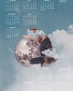 kalendarze i plannery Kalendarz 2027 - plakat Luna 3
