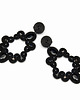 kolczyki soutache Czarne duże kolczyki - sutasz, czarny onyks 2