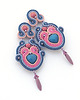 kolczyki soutache Wrzosowa jesień 2 1