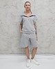 komplety damskie Amrita komplet bezrękawnik z zamkiem i spodenki Glacier Gray 1