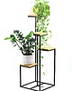 kwietniki Kwietnik Metalowy Stojak na kwiaty TAVOLO 112cm czarny LOFT 1