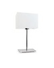 lampy stołowe Czarna lampka nocna do sypialni z designerskim abażurem AMALFI 1