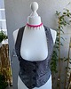 chokery Barbie pink fuksjowy koronkowy choker z kolcami 3