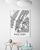 plakaty Mapa Nowy Jork 70x100 cm - B1 duży Plakat 2
