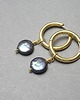 kolczyki pozłacane Kolczyki pozłacane Pearls /navy blue /  vol. 3 2