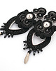 kolczyki soutache Czarne długie kolczyki soutache 1