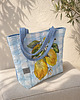 torby na ramię Pikowana duża torba shopper Cytryny No2 4
