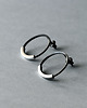 kolczyki wire wrapping Srebrne minimalistyczne kolczyki koła 4