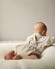 chłopiec - inne Komplet lniany koszula oversize off white i bloomersy beige 4