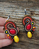 kolczyki soutache Autumn Garden - etniczne kolczyki soutache 5