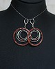 kolczyki wire wrapping Wianki  circle /chocolate/ - kolczyki 6