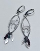 kolczyki wire wrapping Zakochani- srebrne kolczyki 1