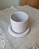 kubki Kubek ceramiczny z talerzykiem/ czarka ze spodkiem 4