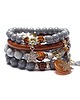 bransoletki z kamieni naturalnych Cognac and grey vol. 13 /13-12-21/ set 1