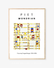 plakaty PLAKAT Piet Mondrian, plakat abstrakcyjny 2