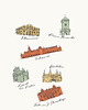 plakaty Kraków Mapa plakat 50x70 cm 6