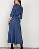 sukienki maxi damskie Długa sukienka z rękawem 3/4  - SUK205 jeans 2