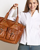 torby na ramię Torba skórzana shopper XL na ramię MARCO MAZZINI brąz camel 2