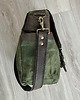 torby na ramię Torba ze skóry i bawełny woskowanej Vintage zielono-brązowa. 2