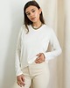 bluzki z długim rękawem damskie Longsleeve MALMO ecru 1