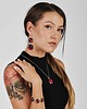 bransoletki - inne Perłowa bransoletka w bordowym odcieniu e32/4 1