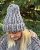 czapki damskie Beanie handmade 3