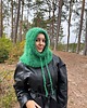 czapki damskie Szmaragdowa balaclava 1
