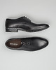 buty męskie Czarne buty derby skórzane p004 1