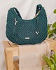 torby na ramię Torebka ze sznurka hobo bag- butelkowa zieleń 2