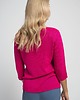 swetry damskie  Gładki sweter w kolorze fuksji 1