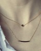 złote naszyjniki 16k Gold Plated Square Tube Necklace 3