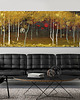 grafiki i ilustracje Grafika na płótnie DOMEK W LESIE- 150x60cm 1