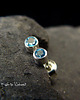 kolczyki z kamieniami Kolczyki z Topazem - Kropeczki - Srebro 3