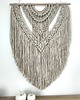 makramy Beżowa Makrama na Ścianę XL STONE Duża Ozdoba Boho 70x100 cm 4