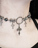 chokery Chain mail goth * Possessed Me* Choker stal nierdzewna 3