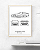 plakaty Plakat Legendy Motoryzacji - Porsche 944 Turbo 1