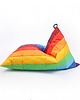 pufy do siedzenia Puf TĘCZA OVNI LONG patchwork OSKAR PEREK 3